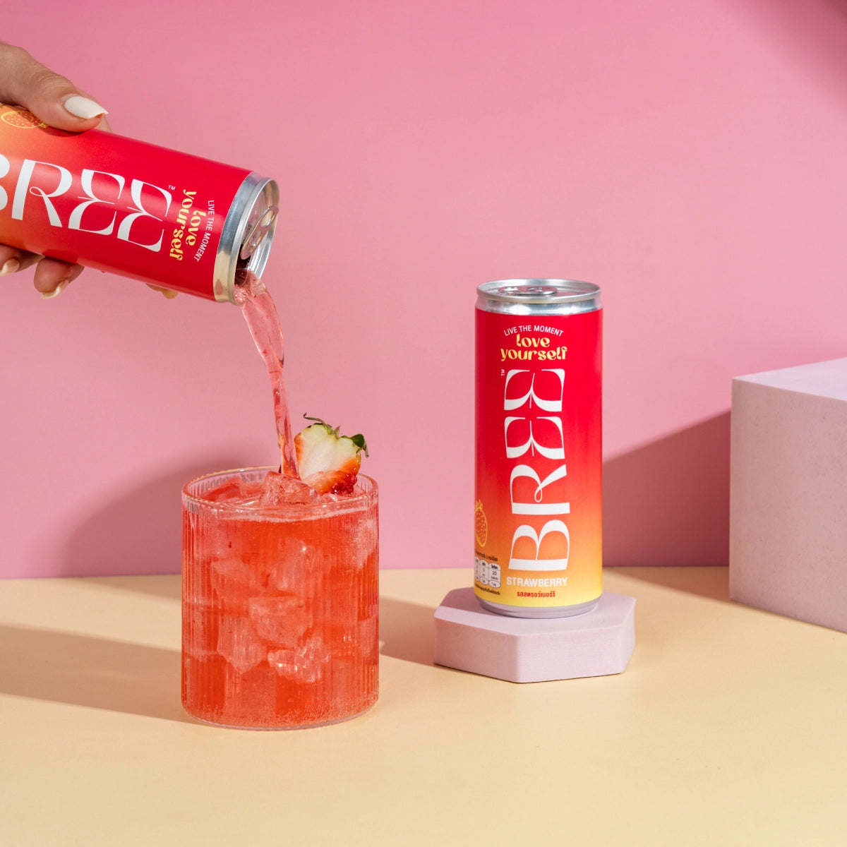 Strawberry CBD Soda by Bree