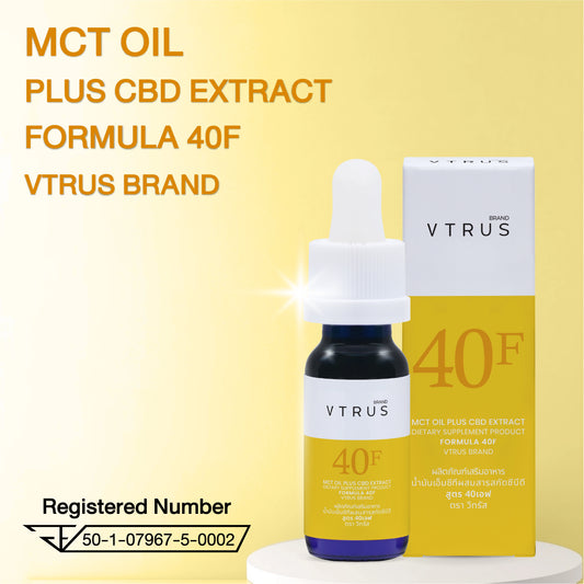 VTRUS CBD Oil 40% – Full-Spectrum Formula 40F 6000mg (15ml)