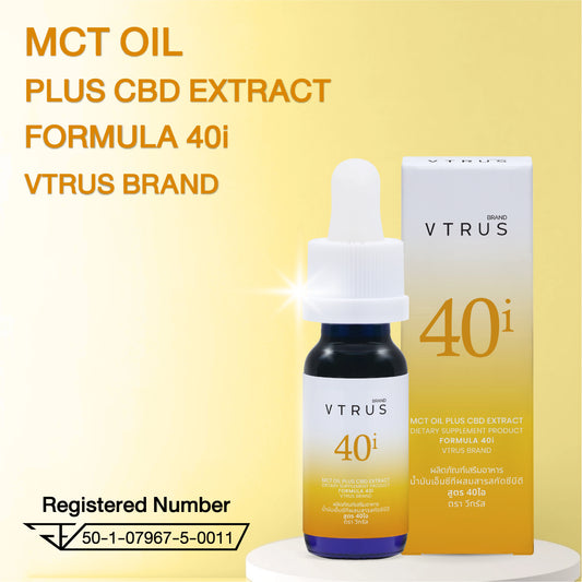 VTRUS CBD Isolate Oil 40% – Ultra High Strength 6000mg (15ml)
