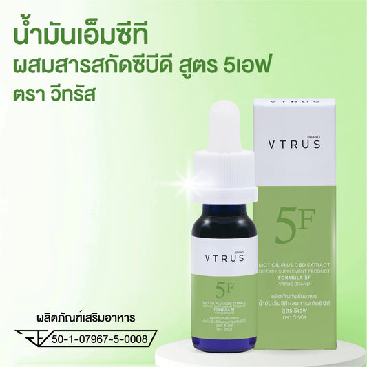 VTRUS CBD Oil 5% – Full-Spectrum Formula 5F 750mg (15ml)