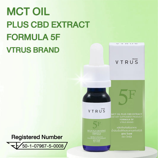 VTRUS CBD Oil 5% – Full-Spectrum Formula 5F 750mg (15ml)